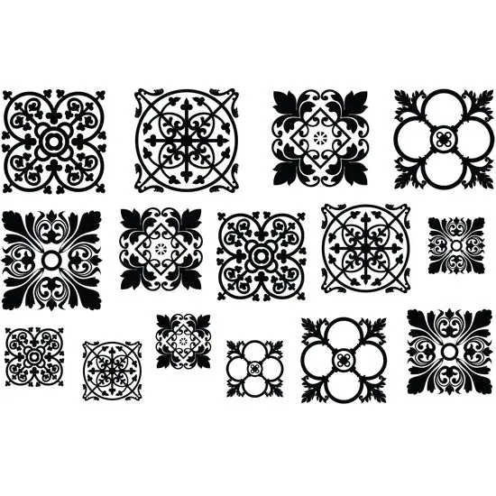 Jewel Stamps: Filigree Squares – Design 1 1