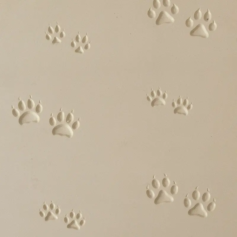 Jewelry Artist Elements Paw Prints #2 Texture Plate – Subtle Animal Motif 1