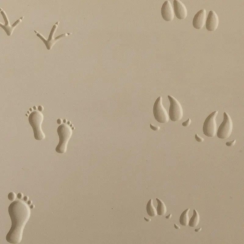 Jewelry Artist Elements Paw Prints #3 Texture Plate – Enhanced Detail Variation 1