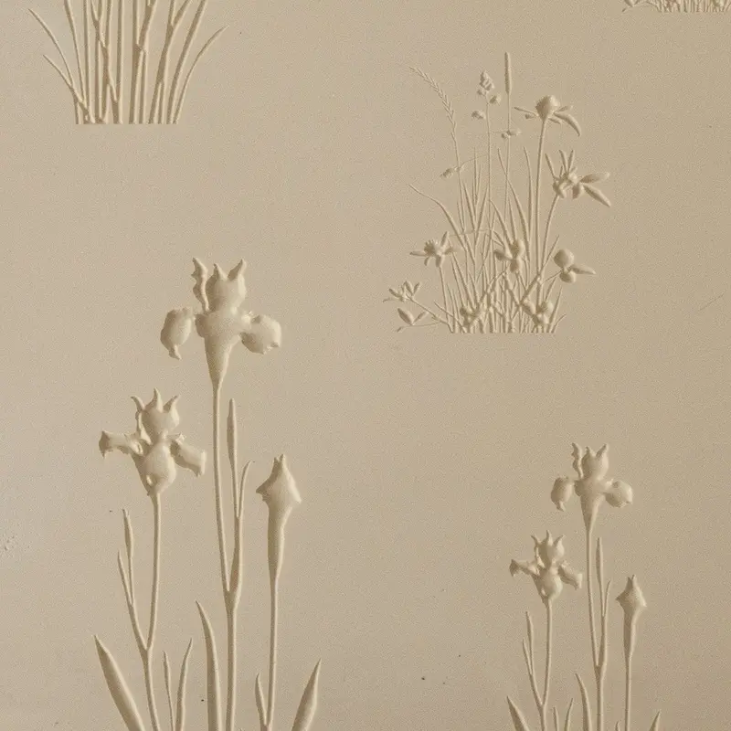Jewelry Artist Elements Wildflowers #3 Texture Plate – Botanical Detail Series 1