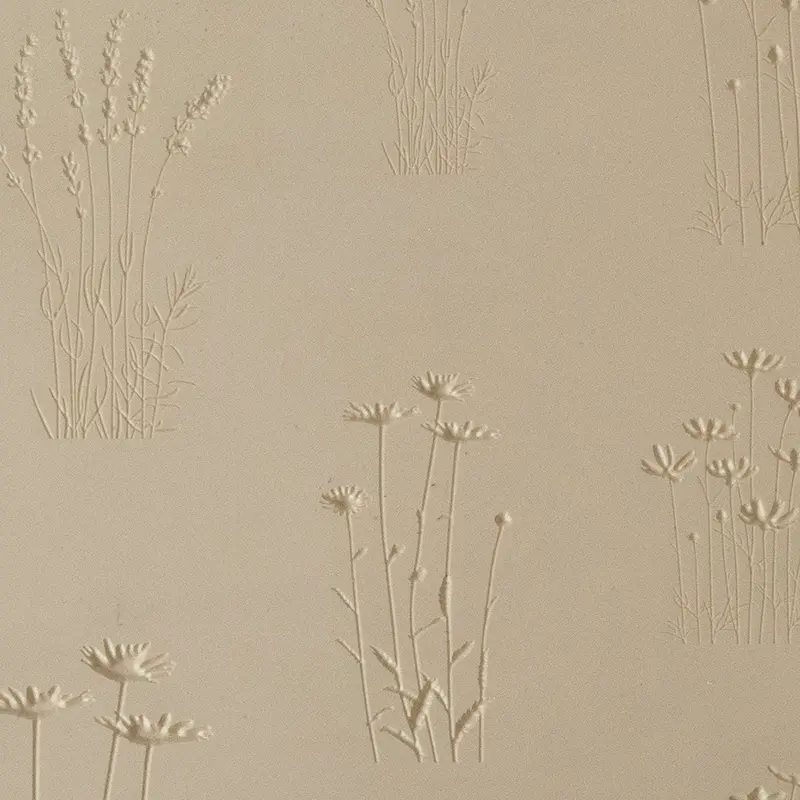 Jewelry Artist Elements Wildflowers Texture Plate – Classic Blossom Pattern 1