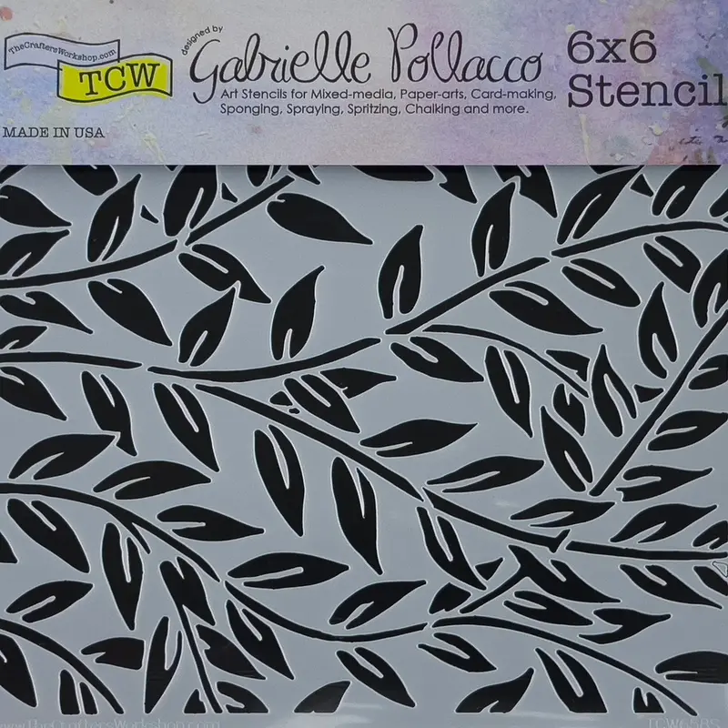 Jungle Vines Design Stencil For Tropical And Organic Motifs 1