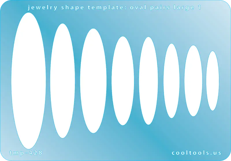 Large Oval Pair Jewelry Template – Set 1 1