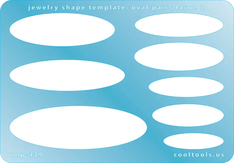 Large Oval Pair Jewelry Template – Set 2 1