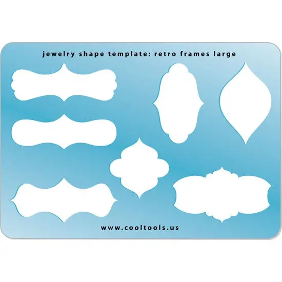 Large Retro Frame Jewelry Template 1