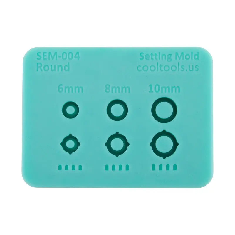 Large Round Setting Mold For Metal Clay And Resin Work 1