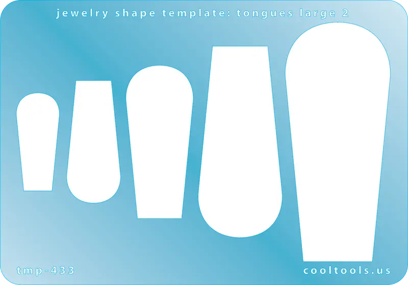 Large Tongue-Shaped Jewelry Template – Style 2 1