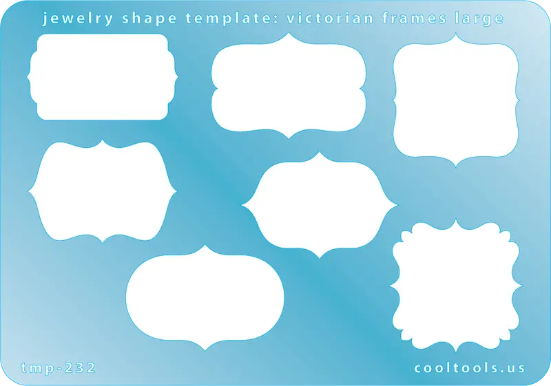 Large Victorian Frame Jewelry Template 1