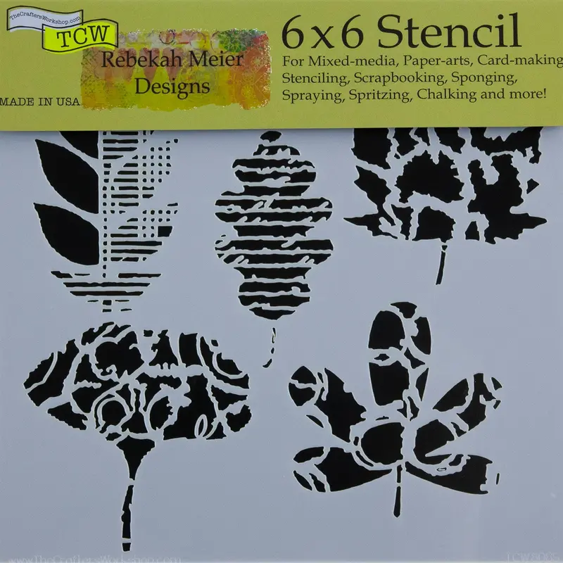 Leaf Collection Botanical Stencil For Seasonal Artwork 1
