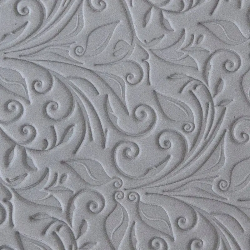 Leaves And Tendrils Texture Tile – Naturalistic Plant Motif 1
