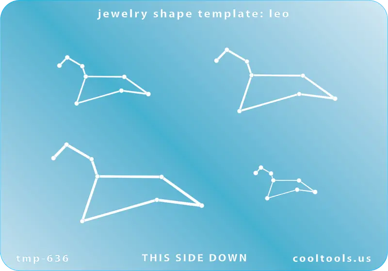 Leo Zodiac Jewelry Template – Regal Sun Sign Outline 1