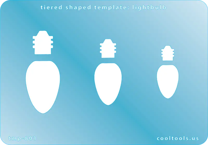 Lightbulb Tiered Shaped Template For Festive Lighting Themes 1