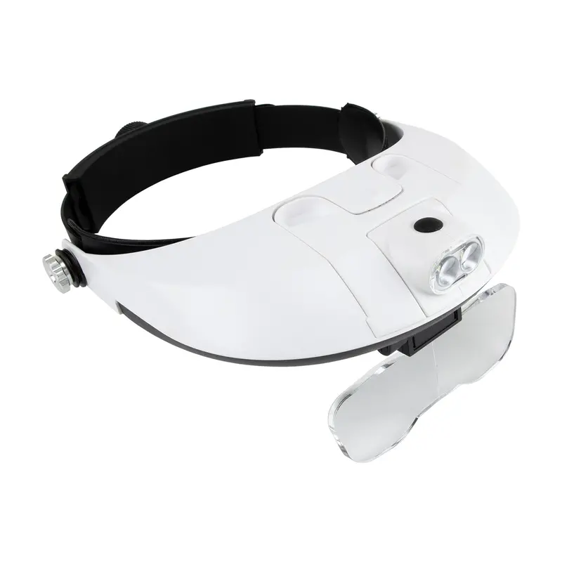 Lighted Headband Magnifier With Interchangeable Lenses 1