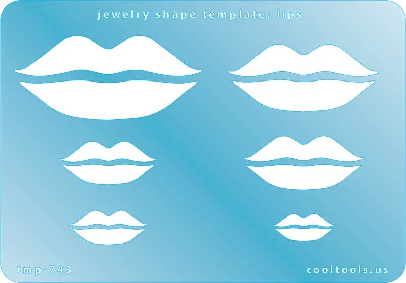 Lips-Shaped Jewelry Template For Pendants And Charms 1