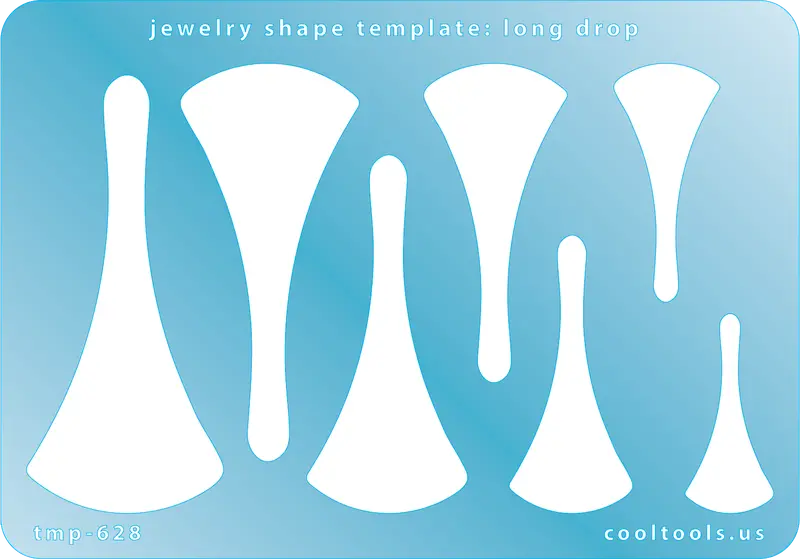 Long Drop Jewelry Template – Elegant Vertical Pendant Layout 1