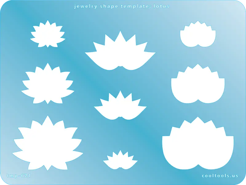 Lotus-Inspired Jewelry Shape Template 1