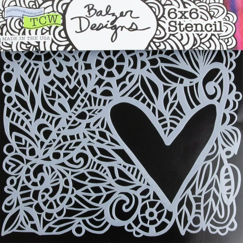 Love Frame Ornamental Stencil For Romantic And Wedding Projects 1