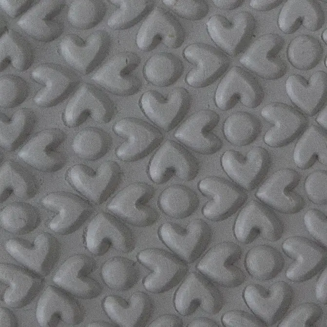 Lucky Hearts Embossed Texture Tile For Jewelry Making And Craft Projects 1