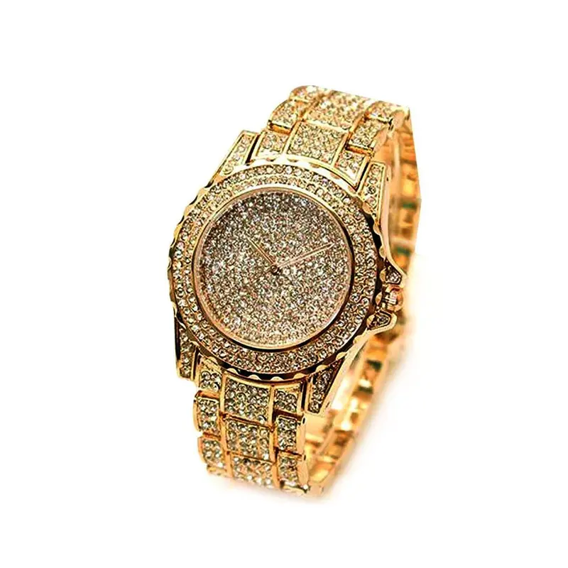 Luxury Rhinestone Stainless Steel Bling Watch For Women 1
