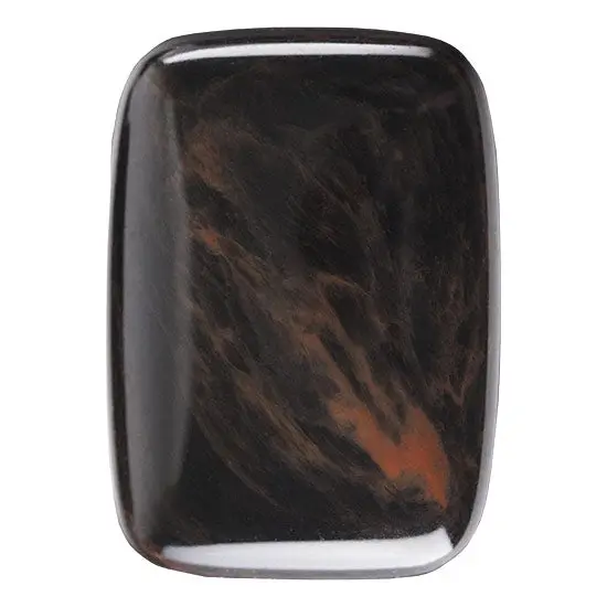 Mahogany Obsidian Cabochon – Rectangular Polished Stone 1