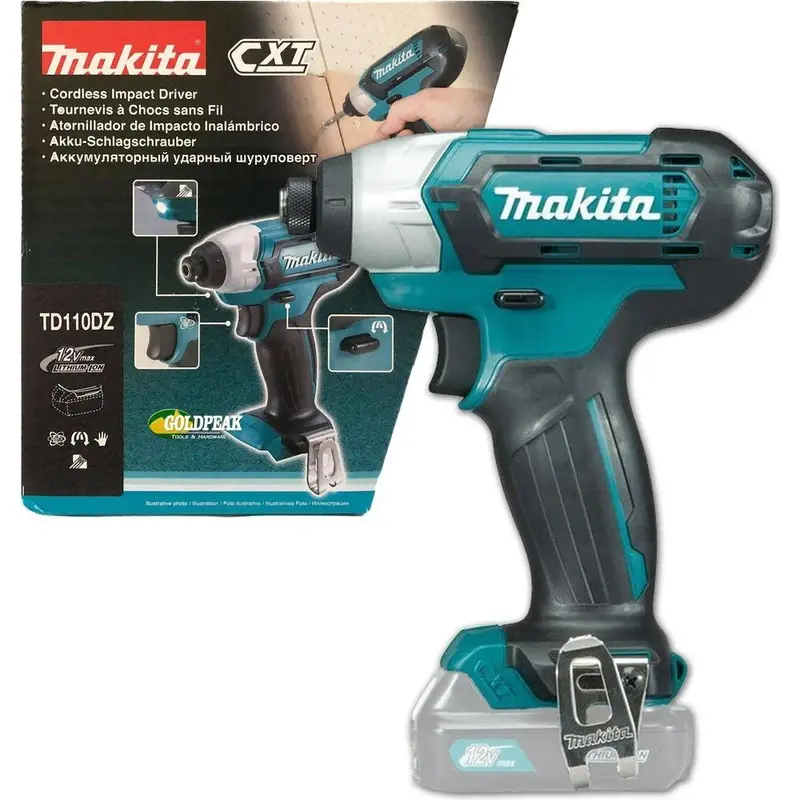 Makita Cxt 12V Cordless Impact Driver – Tool-Only (Td110Dz) 1