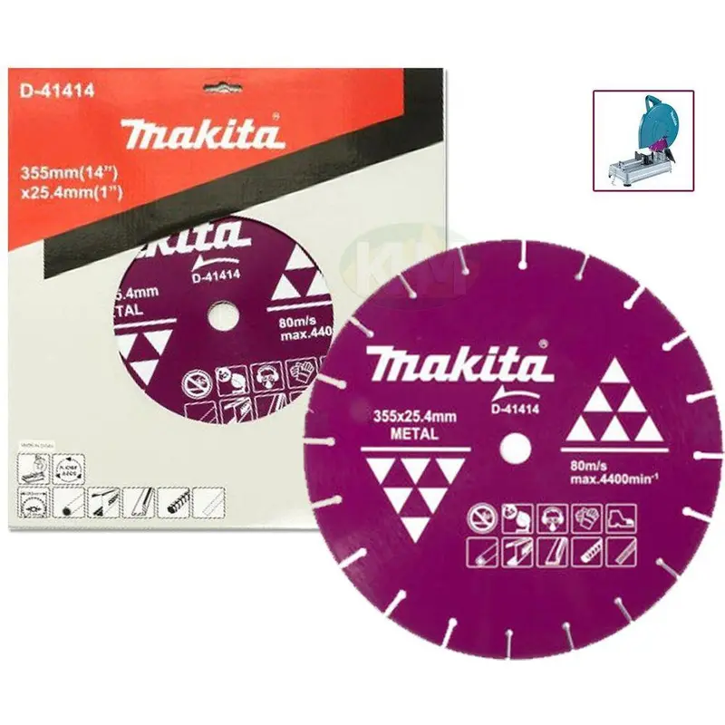 Makita D-41414 14-Inch (355Mm) Vacuum-Brazed Segmented Diamond Cutting Wheel 1