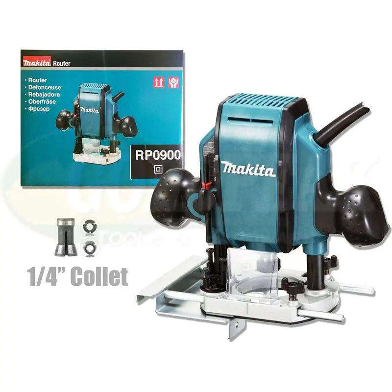 Makita Rp0900 Mini Plunge Router – 1/4-Inch Collet, 900W For Detailed Woodworking 1