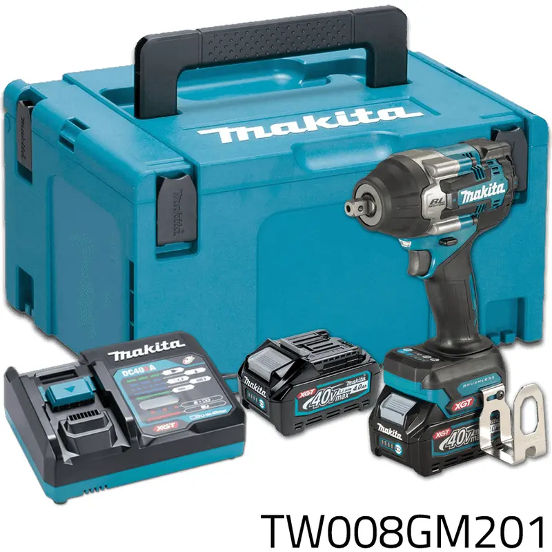 Makita Tw008Gm201 40V Xgt Cordless Impact Wrench (760 Nm, Kit) 1