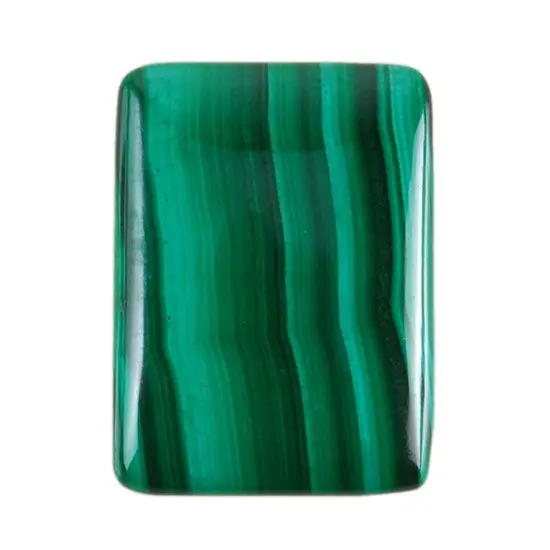 Malachite Cabochon – Rectangular Cut Natural Gemstone 1