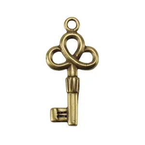 Medium Bronze Key Charm – 21Mm × 10Mm (Single Piece) 1