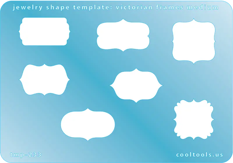 Medium Victorian Frame Jewelry Template 1