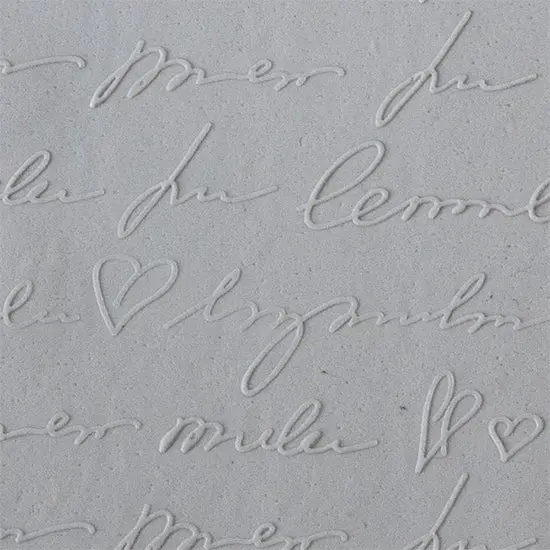 Mega Texture Tile – Sincerely Yours Fine-Line Script Plate 1
