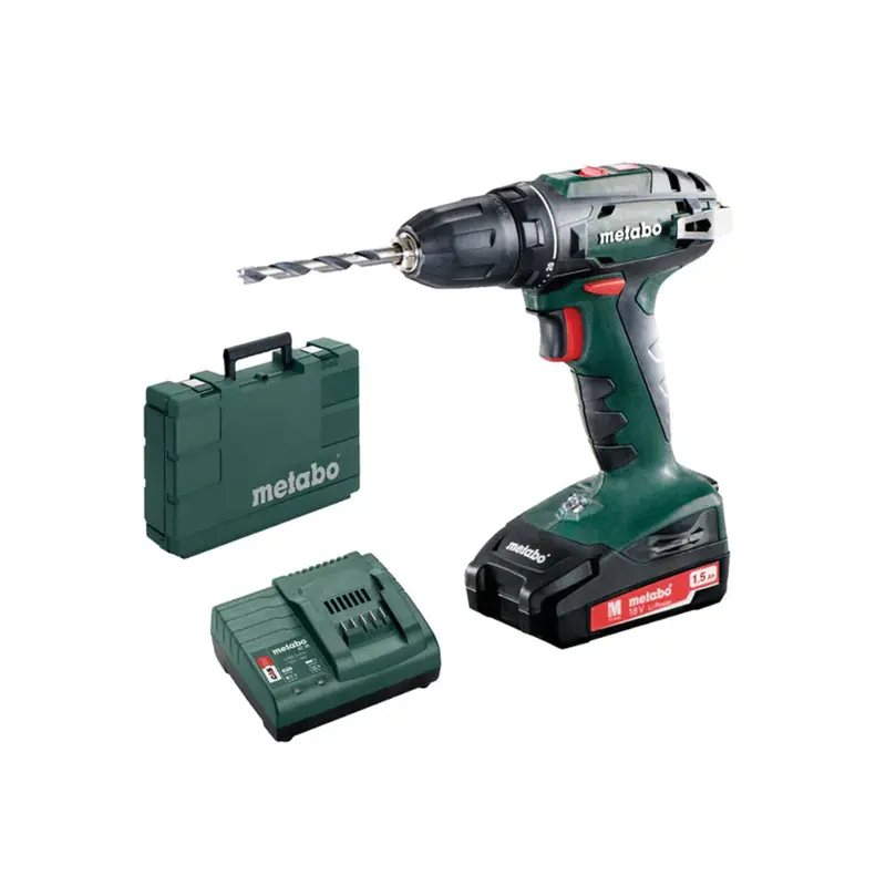 Metabo Bs 18 Cordless Drill/Driver – 18V, 1.5Ah Battery With Fast Charger 1