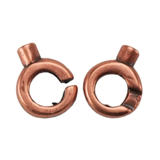 Mini Slip-Lock Hook-And-Eye Copper Clasp – Small Size 1