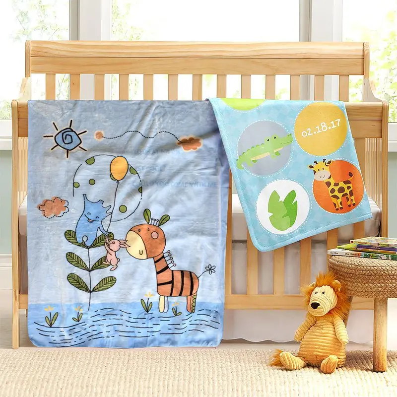 Mora Gold Coral Fleece Kids Blanket – Soft Printed Throw 1
