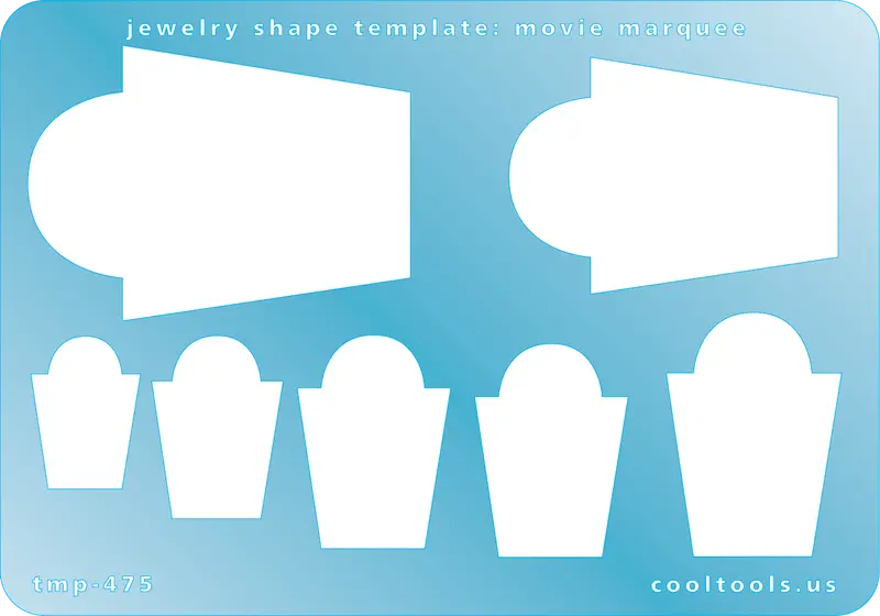 Movie Marquee Jewelry Template – Retro Sign-Inspired Cut-Out For Statement Pieces 1