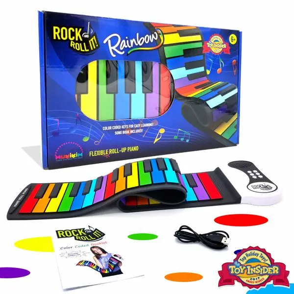 Mukikim Rock & Roll It! Rainbow Piano Learning Toy 1