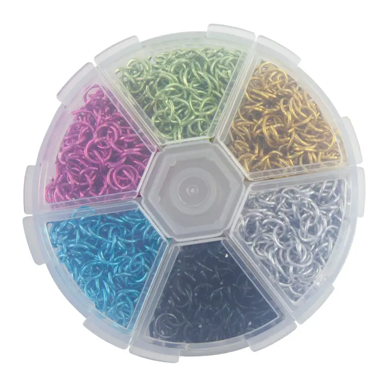 Multi-Color Metal Jump Rings – 6Mm Round, 20-Gauge, Pack Of 1080 1