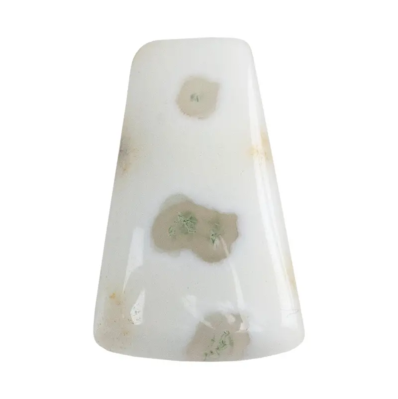 Natural Moss Agate Freeform Cabochon – 21Mm × 13Mm (Each) 1