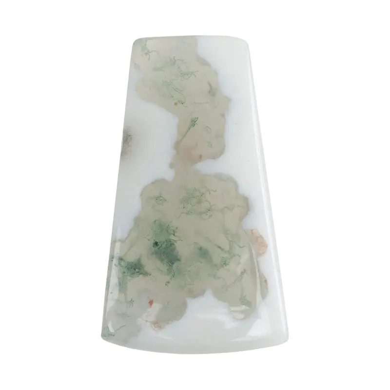 Natural Moss Agate Freeform Cabochon – 29Mm × 17Mm (Each) 1