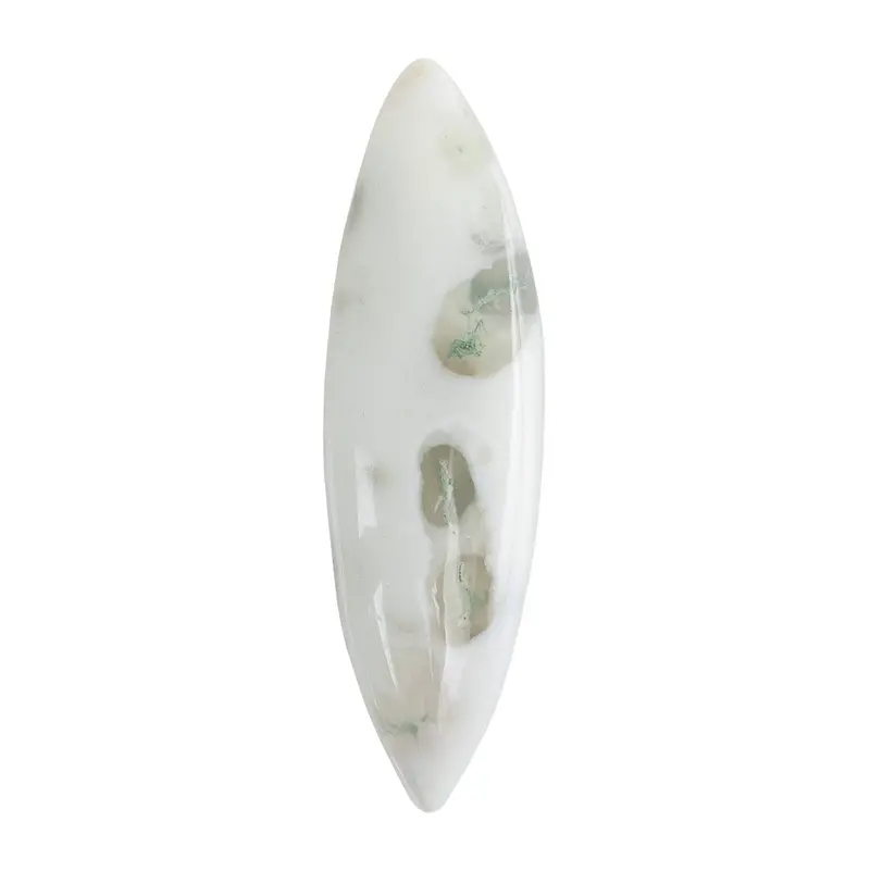Natural Moss Agate Freeform Cabochon – 40Mm × 11Mm (Each) 1
