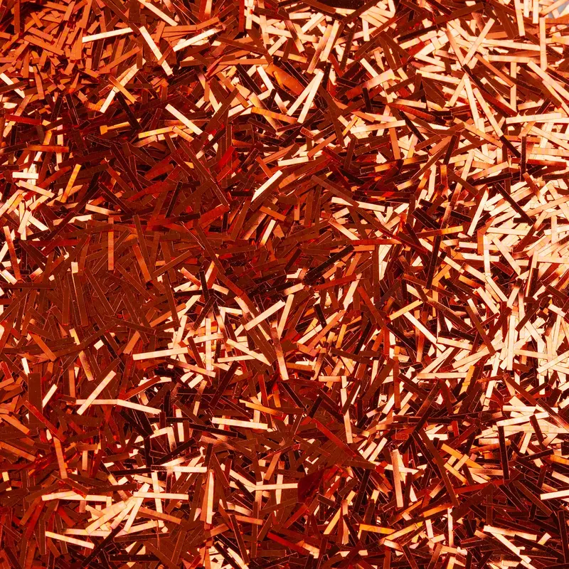 Orange Metallic Confetti Sprinkles For Festive Crafts 1