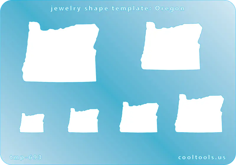 Oregon State Outline Jewelry Template 1