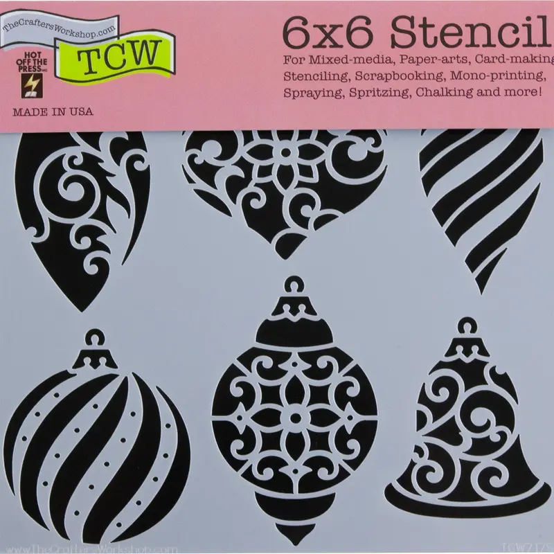 Ornament Design Stencil For Holiday And Celebration-Themed Art 1