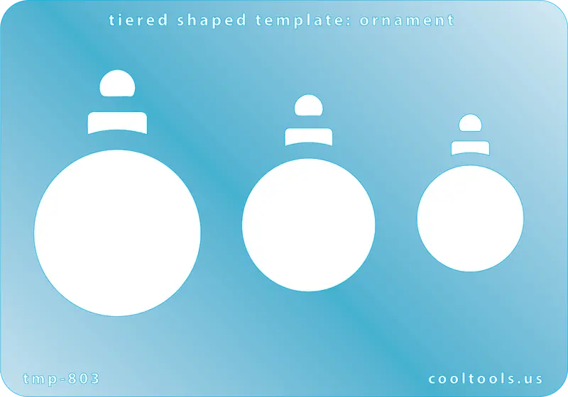 Ornament-Shaped Tiered Template For Christmas-Themed Accessories 1