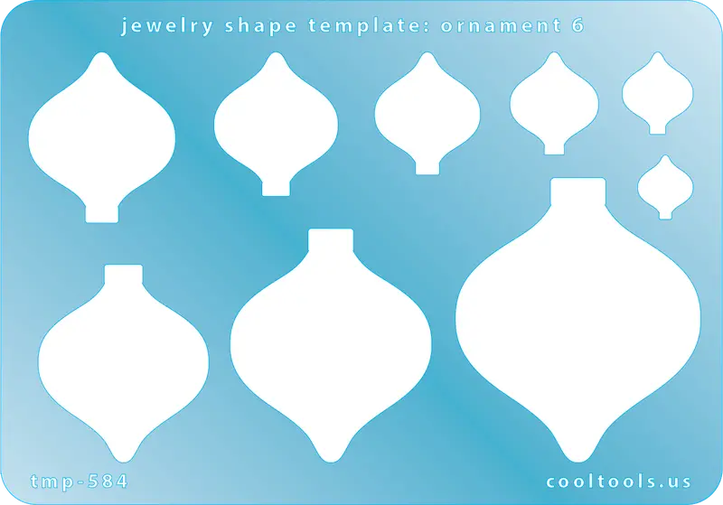 Ornament-Style Jewelry Template #6 For Metal Clay And Fabrication 1