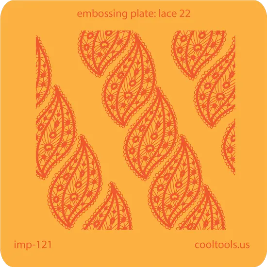 Ornate Lace Design Embossing Plate #22 1