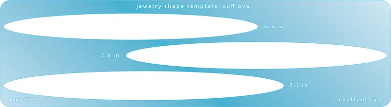 Oval Cuff Template For Contemporary Metal Bracelets 1