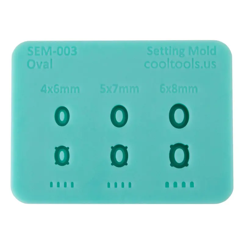 Oval Jewelry Setting Mold – Smooth-Edge Casting Tool 1