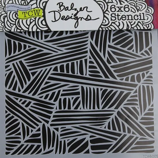 Overlapping Stripes Design Stencil For Geometric Art Projects 1